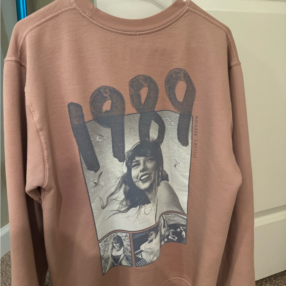 Taylor Swift 1989 Women's Blush Crew Neck Sweater - image 2